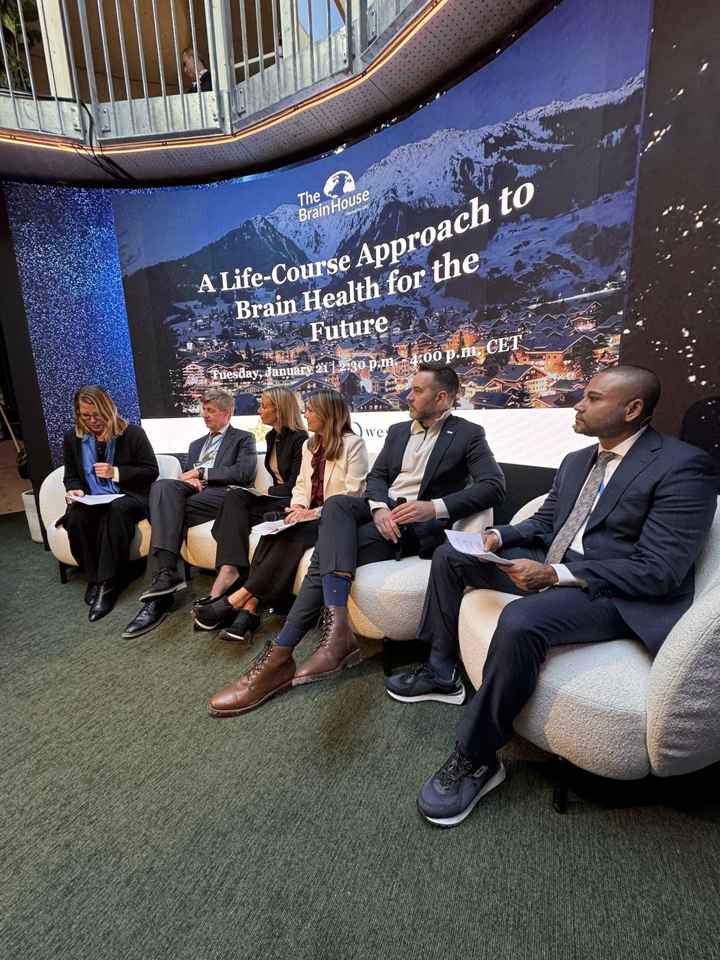Shameek on a Davos panel at The BrainHouse