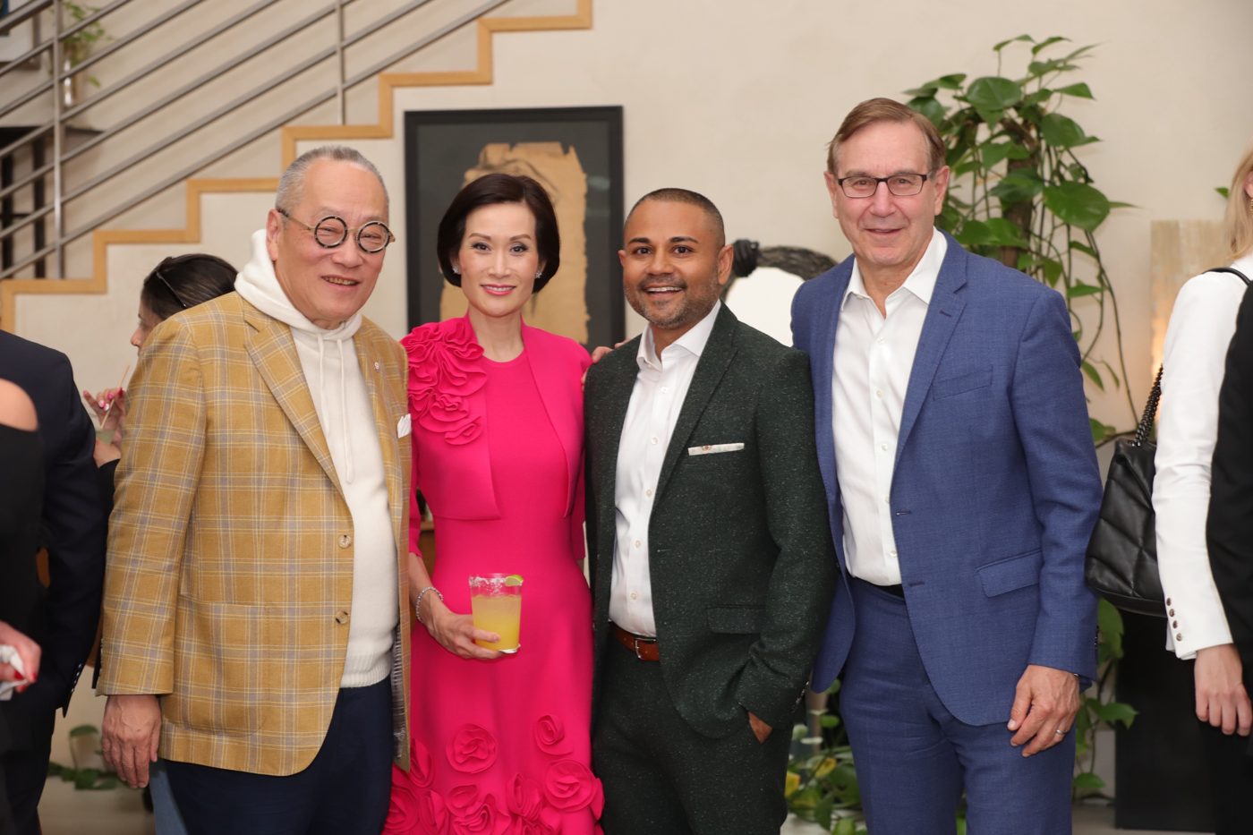 Shameek with Richard Edelman and Ida Liu, CEO of HSBC Private Bank, at a cocktail reception