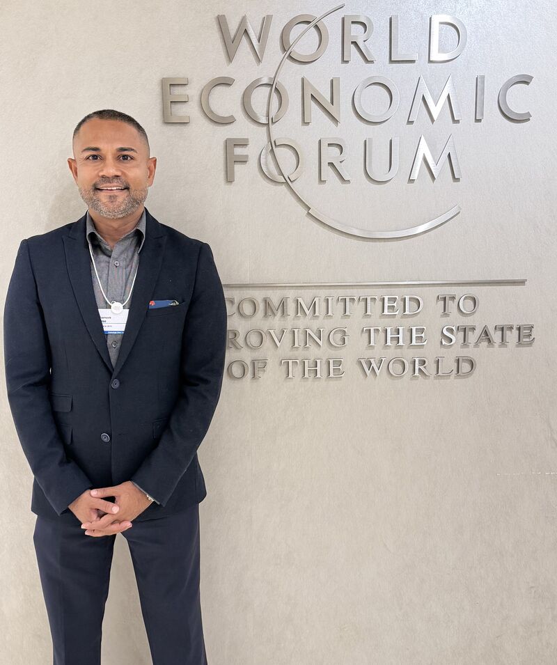 Shameek at the World Economic Forum